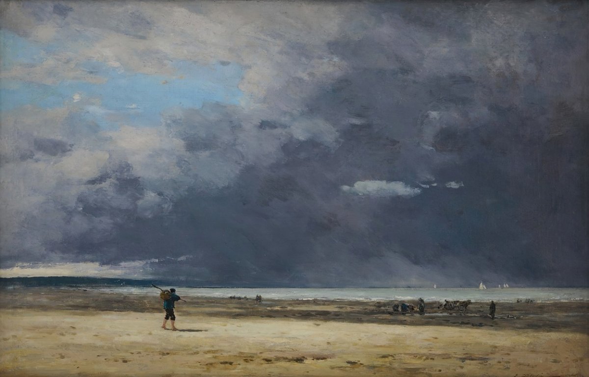 Deauville, marée basse (1860-65) 