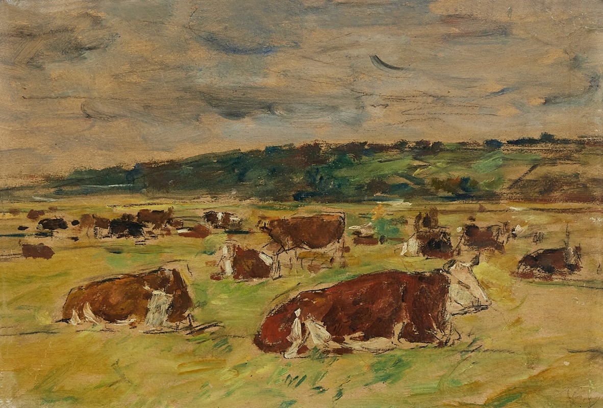Vaches au pâturage (environ 1885-1890) 