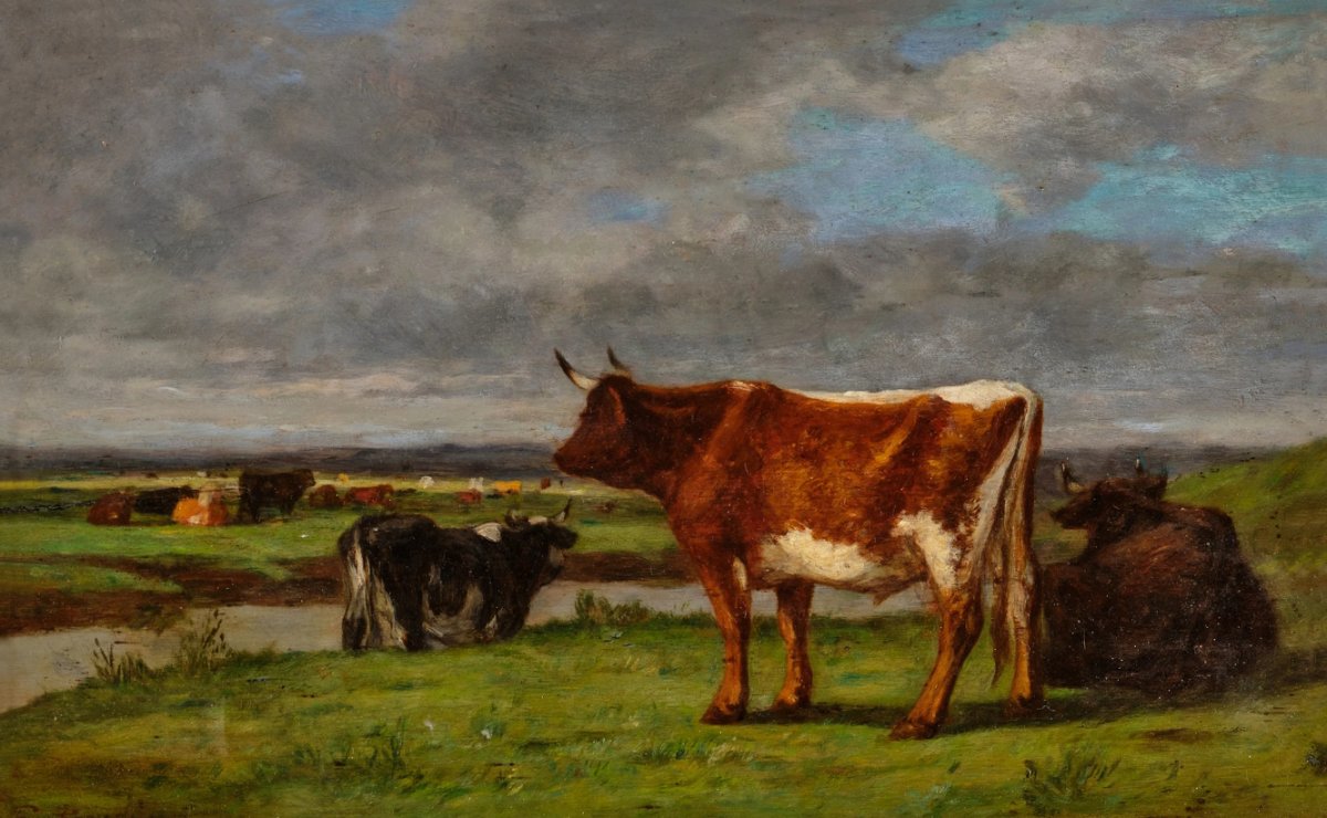 Vaches au paturage, vers 1858-1862