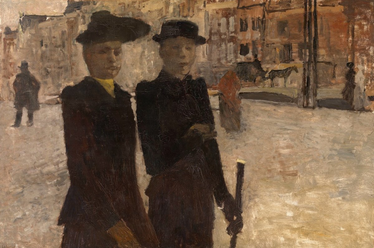 Femmes sur le Rokin à Amsterdam (1895-1896)