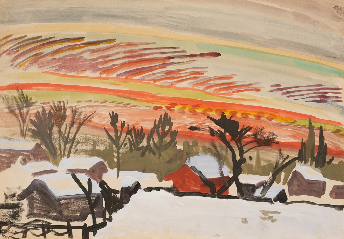 Lever de soleil, exécuté en janvier 1917