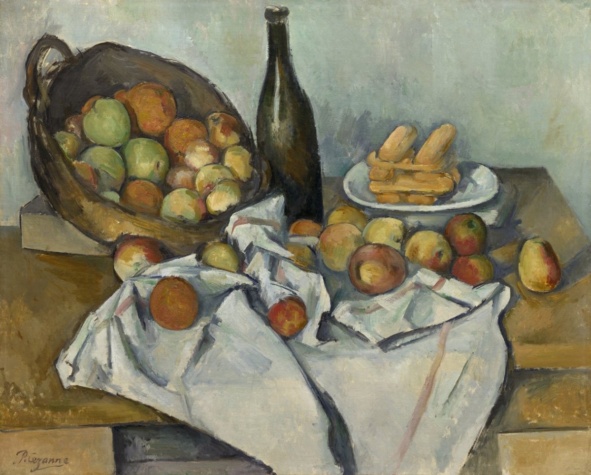 Le panier de pommes, vers 1893