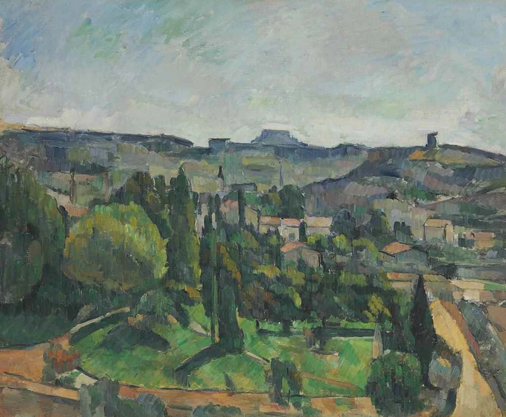 Paysage avec route et clocher (Île de France près de Melun), 1879-1880