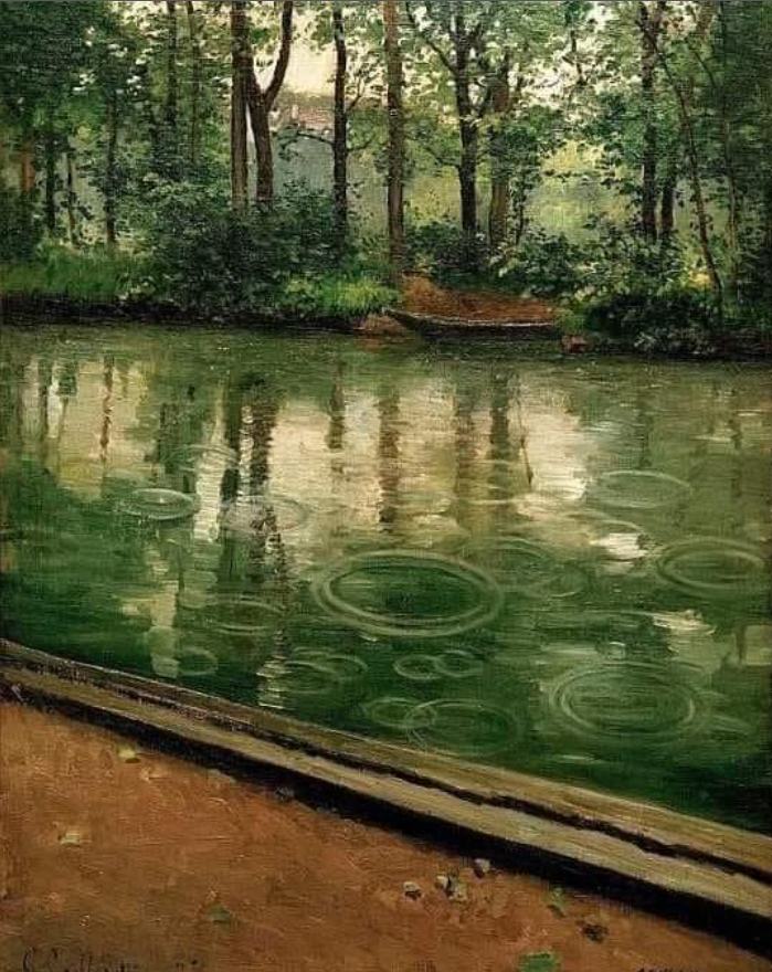 'Yerres, pluie est un tableau de Gustave Caillebotte réalisé en 1875