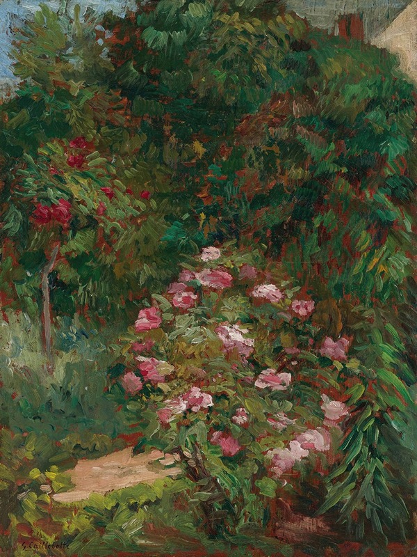 Massif de fleurs, Jardin Du Petit Gennevilliers, 1884