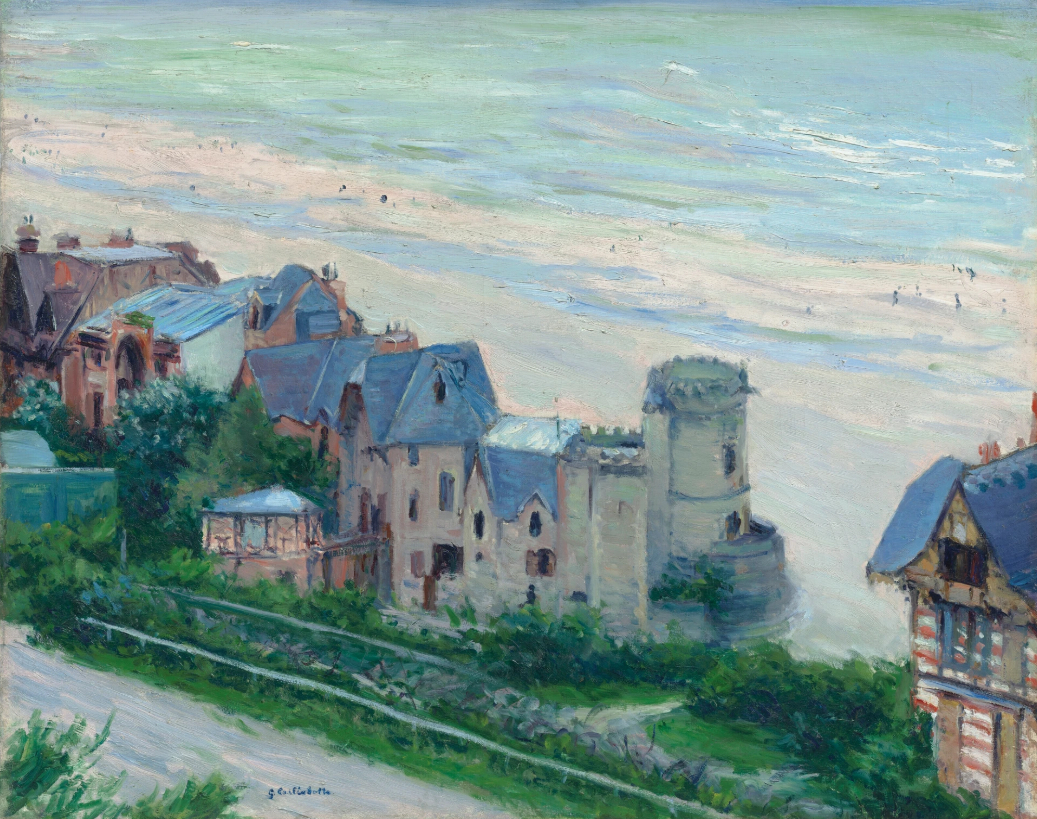 Trouville, plage et villas, peint en 1882