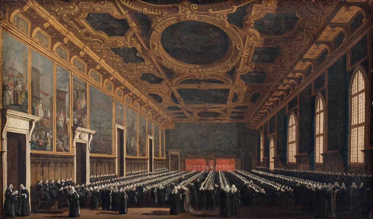 Le Doge et le Grand Conseil dans la salle du Grand Conseil (1761 - 1765)