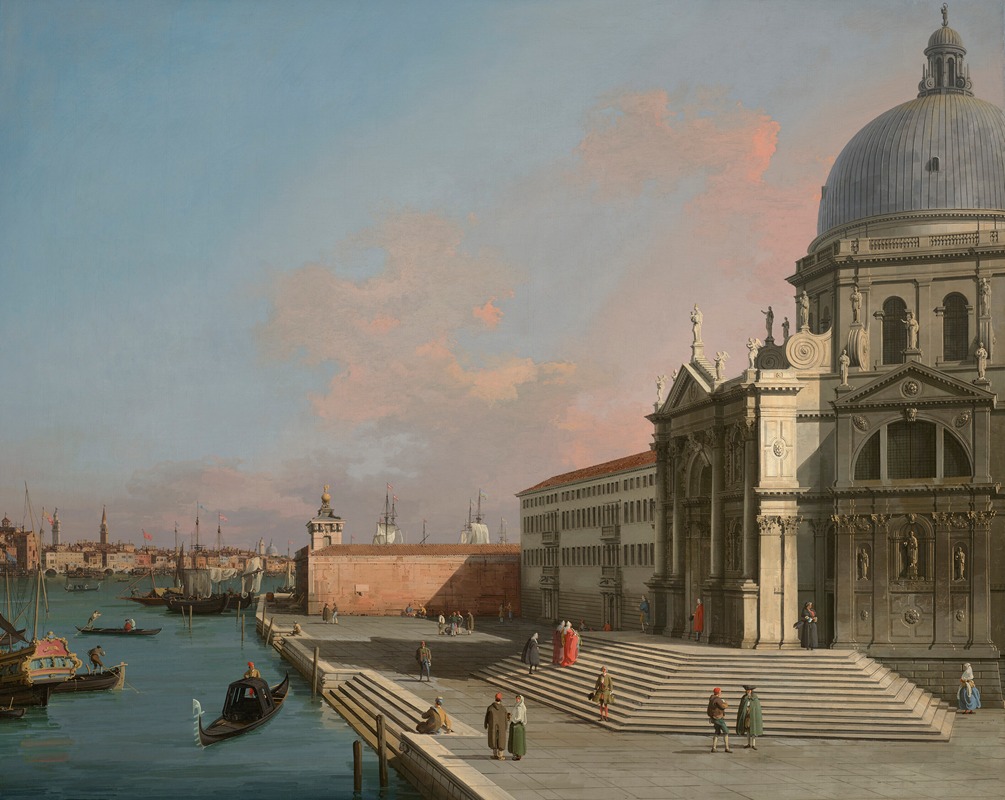 Venise, le Grand Canal en direction de l'est avec Santa Maria della Salute