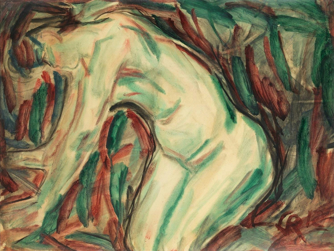 Femme nue à genoux, 1849