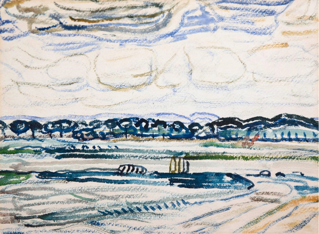 Paysage plat,1907-1908