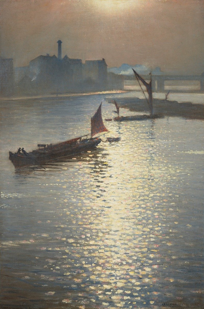 Depuis le pont de Waterloo, 1938
