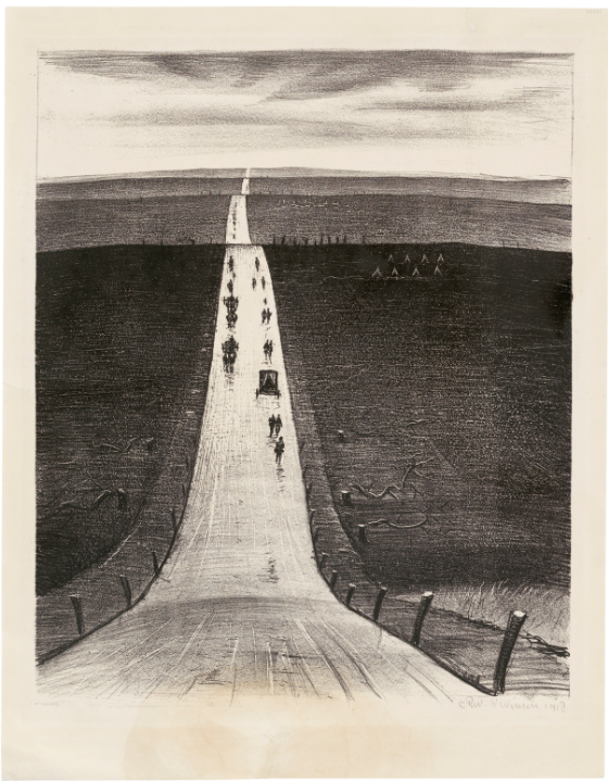 La route d'Arras à Bapaume, 1918