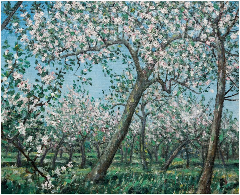 Le verger de pommes - La route de Bath, 1926