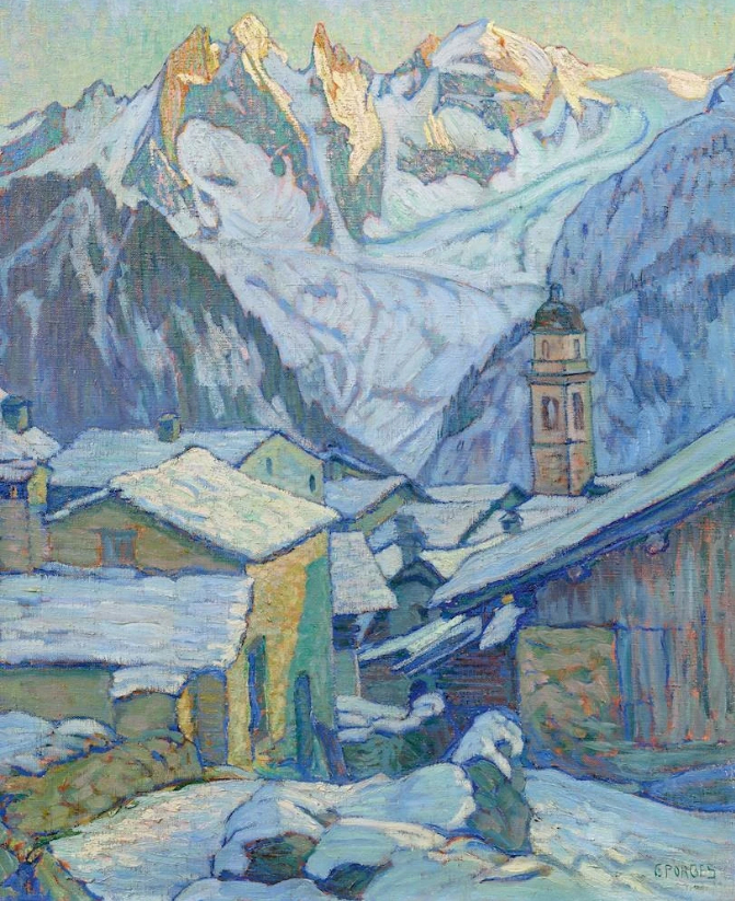 Soglio avec le groupe Sciora