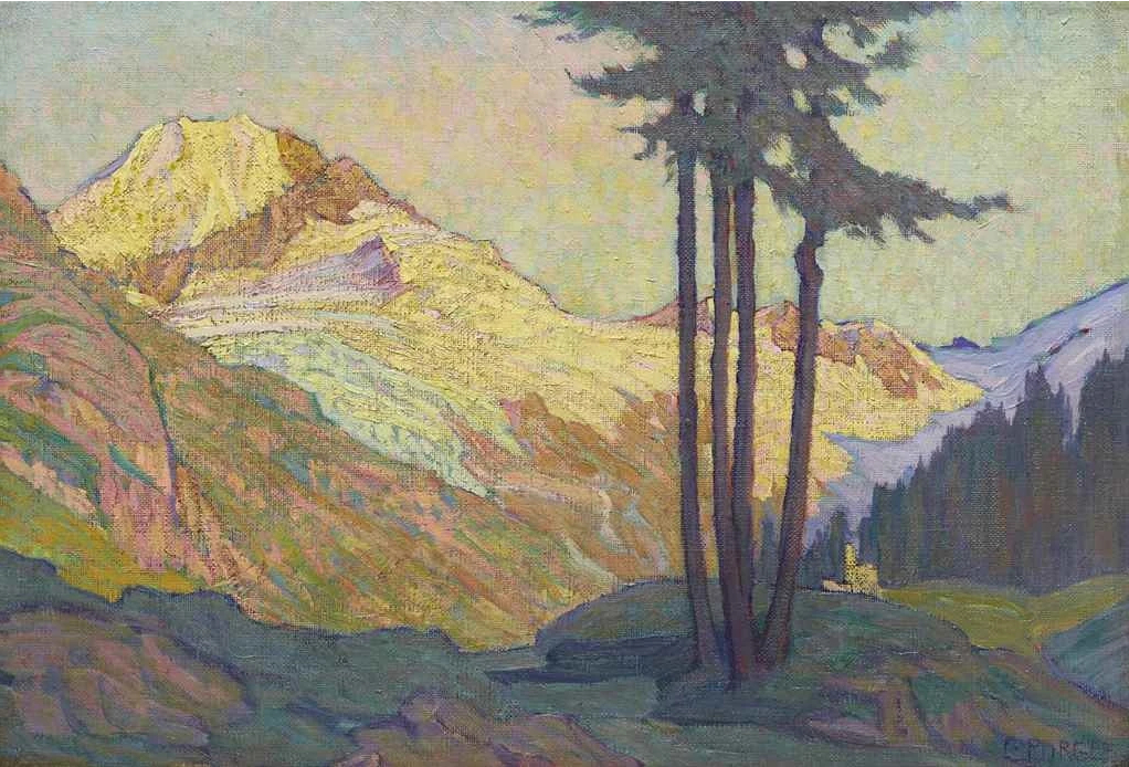 Tremotscha avec glacier (vallée de Fex) Engadine, 1918