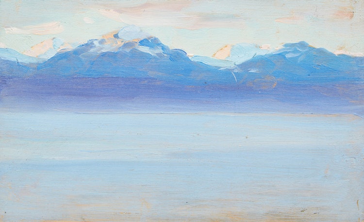 Début de matinée, lac de Genève, Suisse, 1911