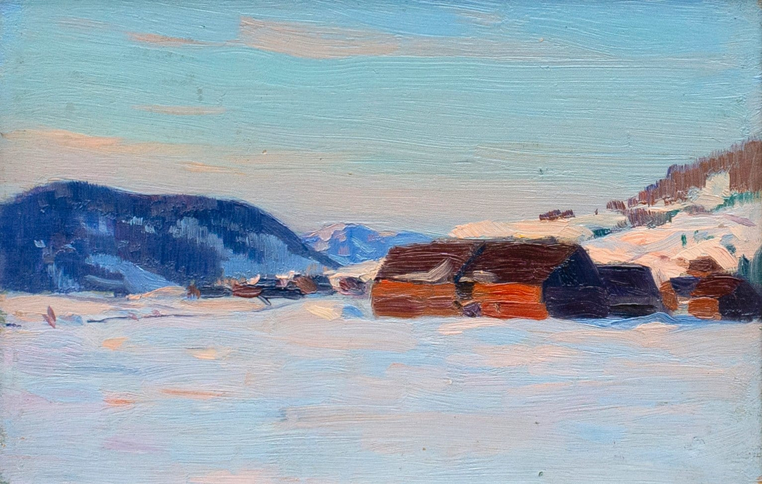  Belle journée d'hiver, Baie St. Paul, 1915 