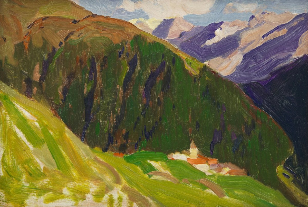 Dans les Grisons, Suisse, 1927