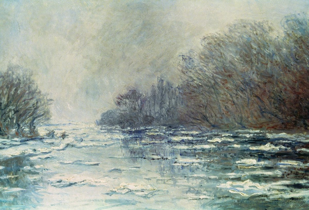 La fin de l'hiver à Vétheuil, vers 1883 