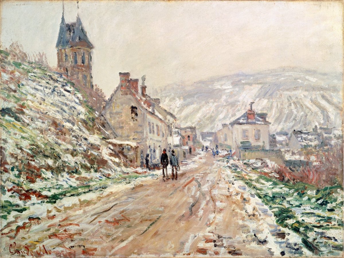 Rue de Vetheuil en hiver 