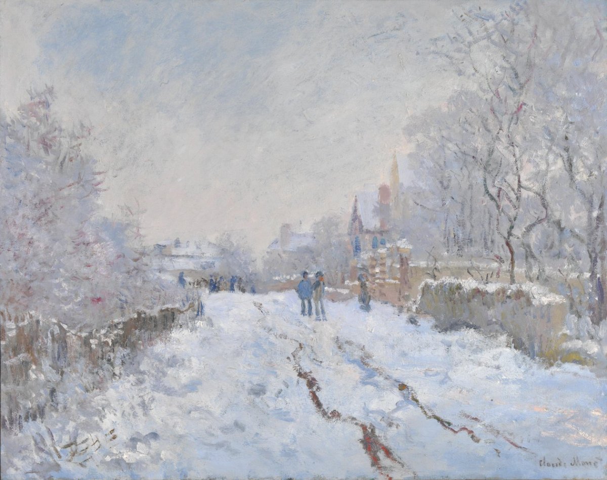 Scène de neige à Argenteuil, 1875