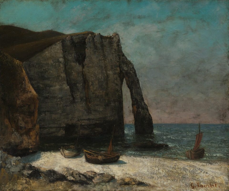 Falaises d'Étretat, 1870