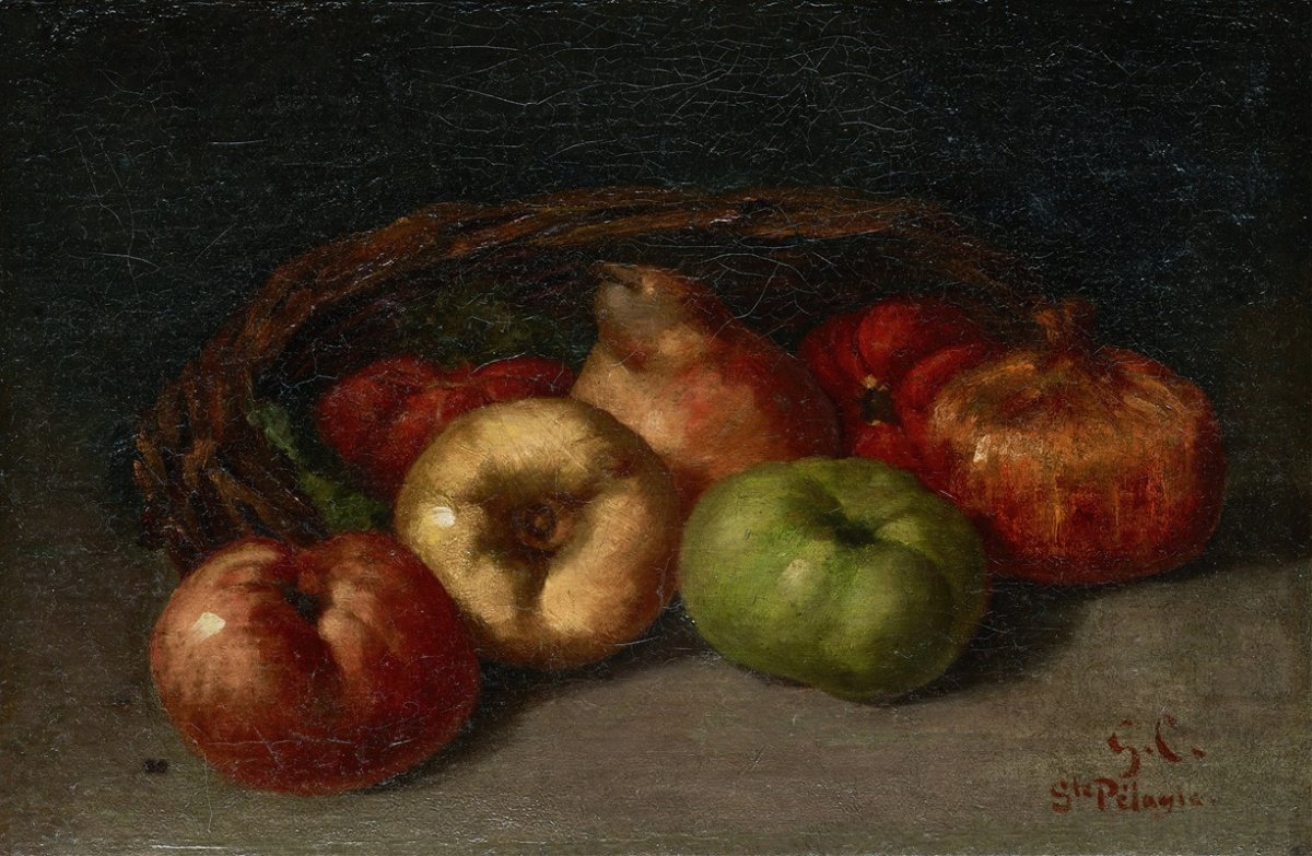 Nature morte aux pommes, poires et grenades (1871)