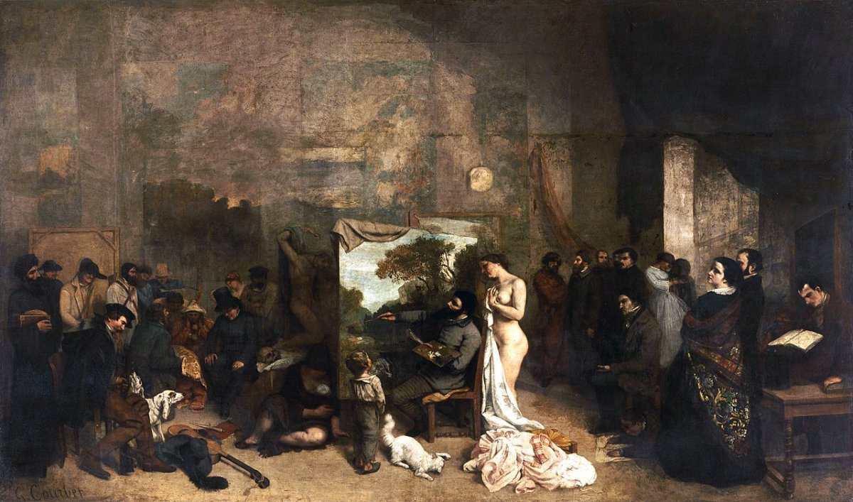 L’Atelier du peintre (1855