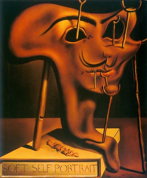 Autoportrait mou avec du lard grillé, 1941