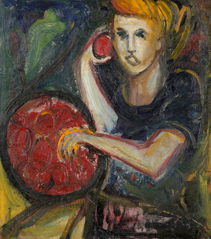 Lisa cueillant des prunes, 1947