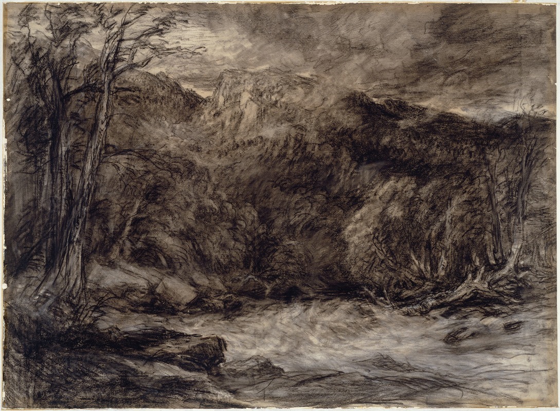 Un torrent de montagne (vers 1850)