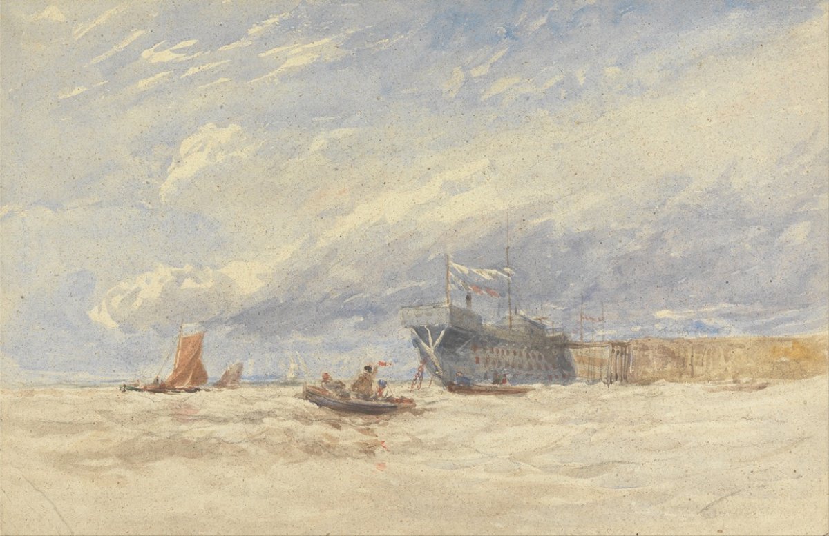 Sur la rivière Medway (début des années 1850)