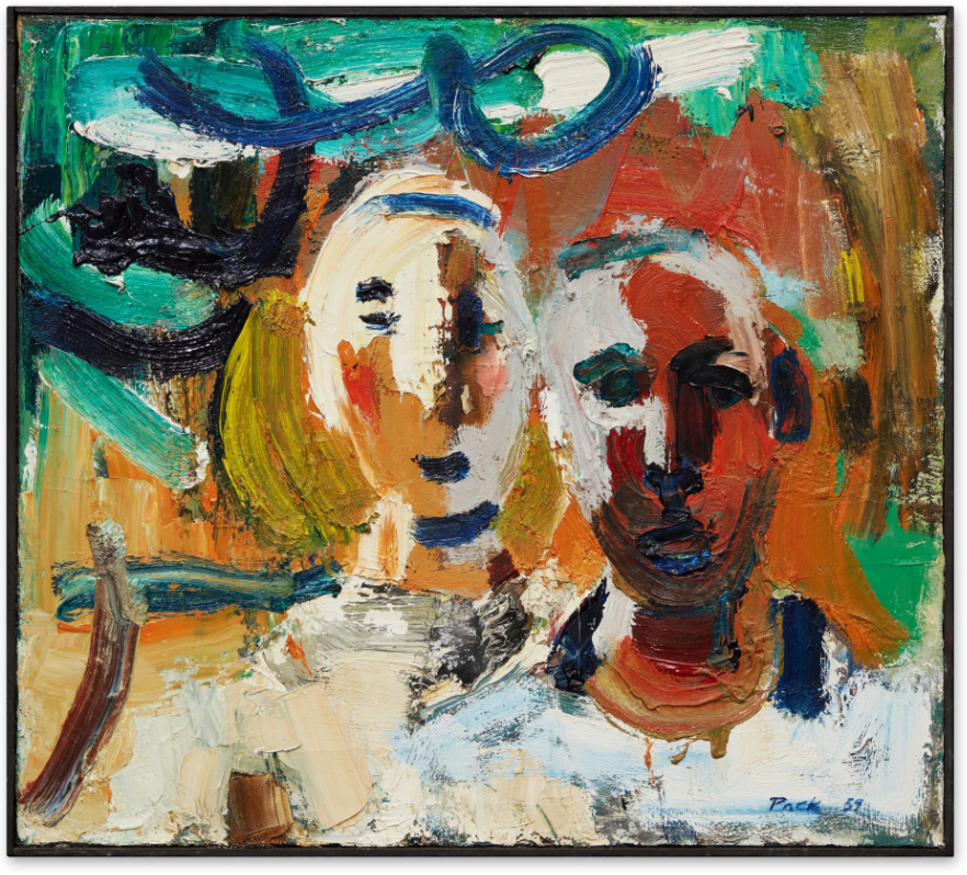 Couple dans un paysage, daté de 1959