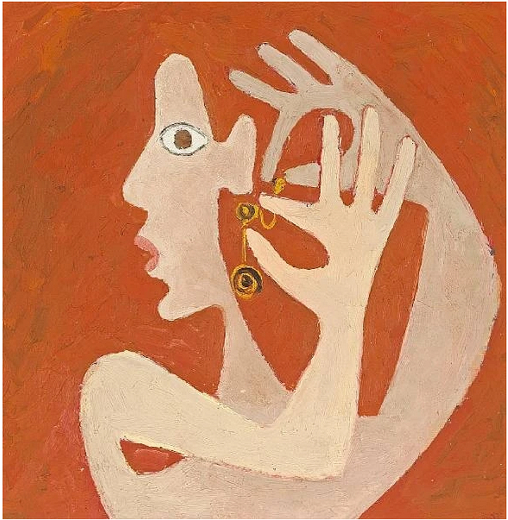 Fille à la boucle d'oreille, vers 1943