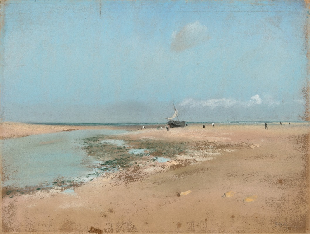 Plage à marée basse (embouchure de la rivière) (1869)