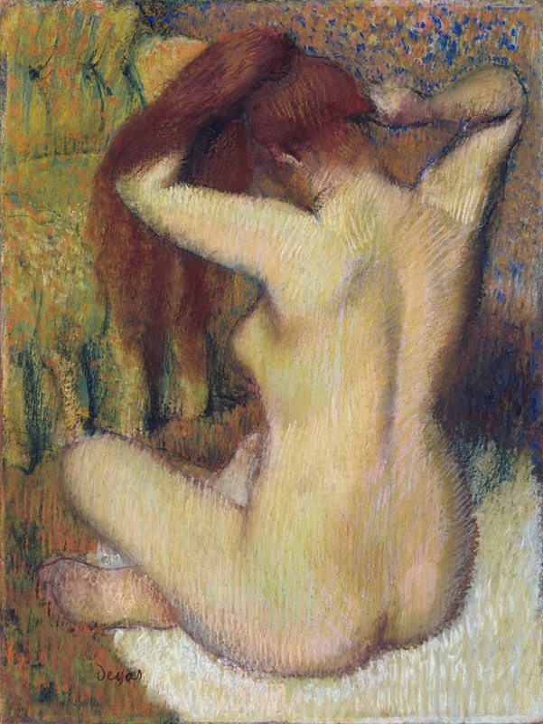Femme se peignant les cheveux (vers 1888-90)