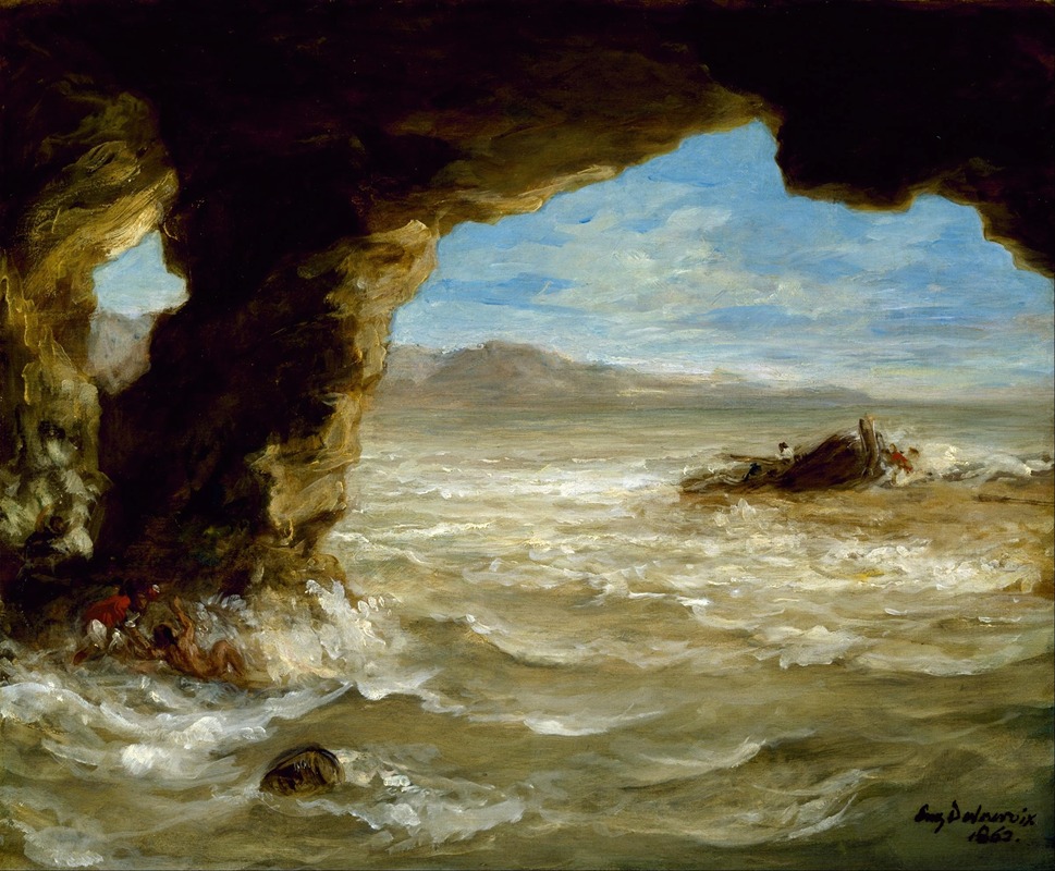 Naufrage sur la côte (1862)