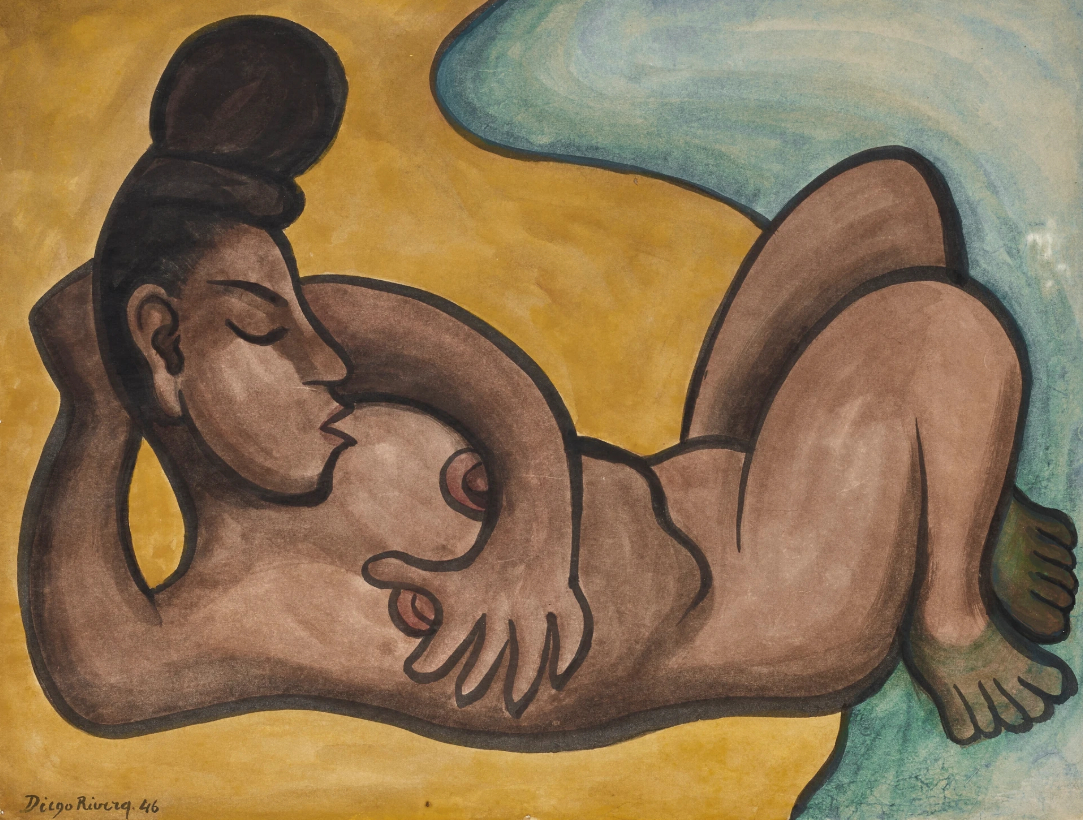 La baigneuse dans la rivière, 1946