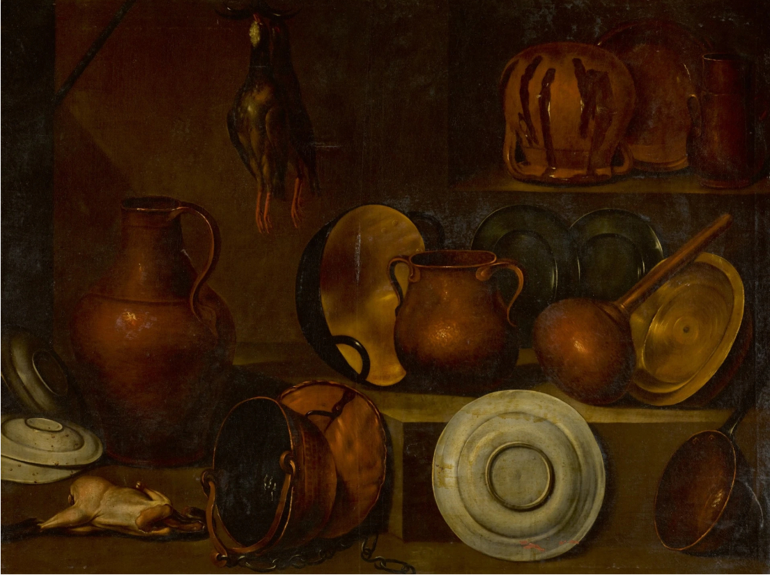 Nature morte de casseroles et de poêles