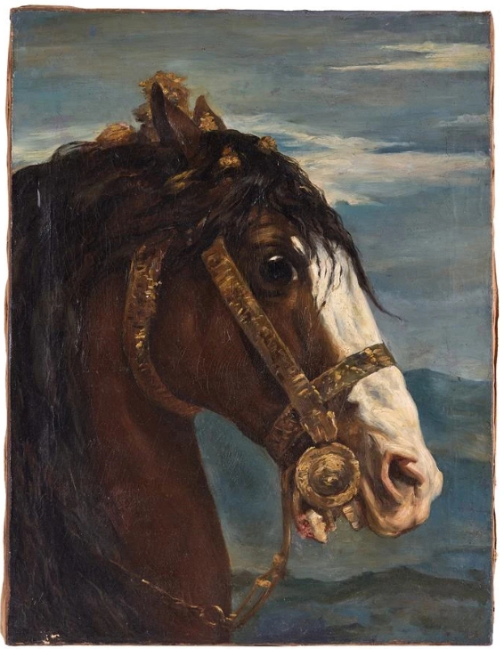 Étude d'une tête de cheval, d'après un portrait équestrien de Philippe IV d'Espagne, peint en 1635-1636