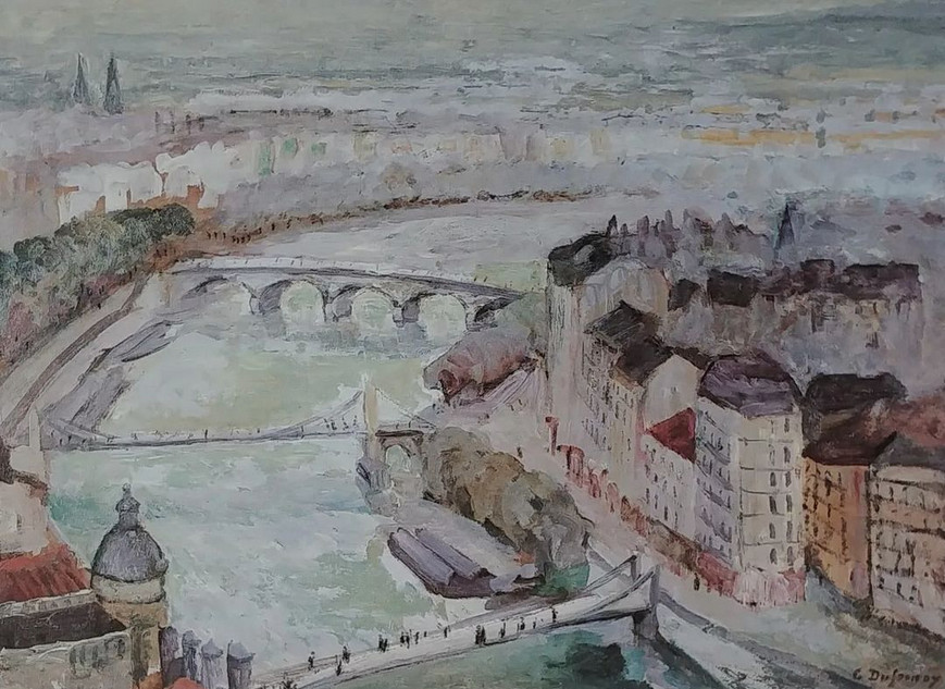 La Saône à Lyon, 1907