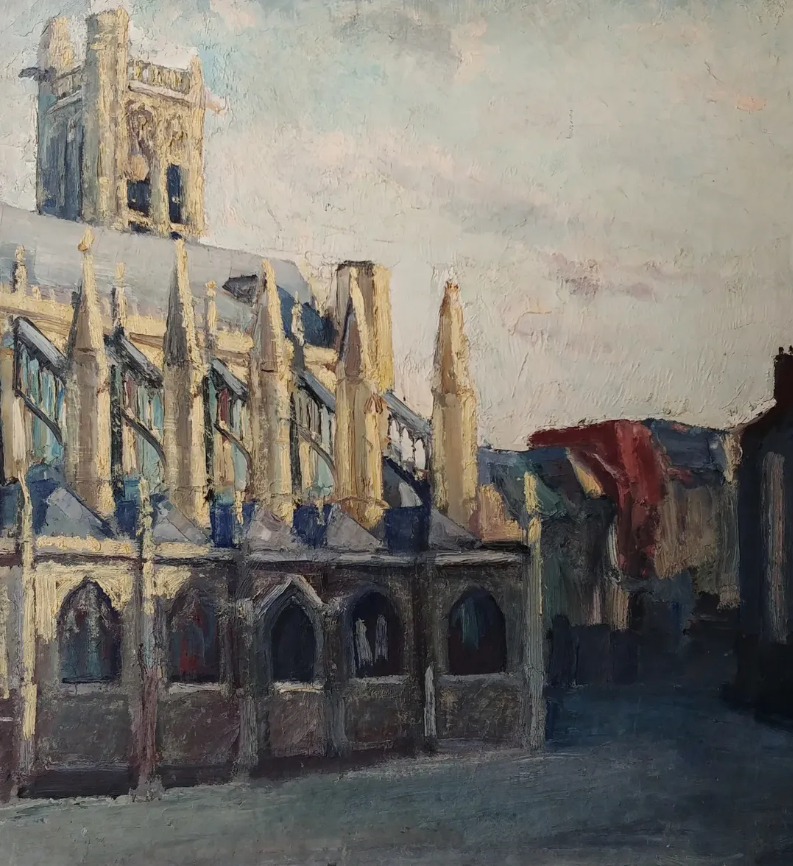 Façade d'église gothique