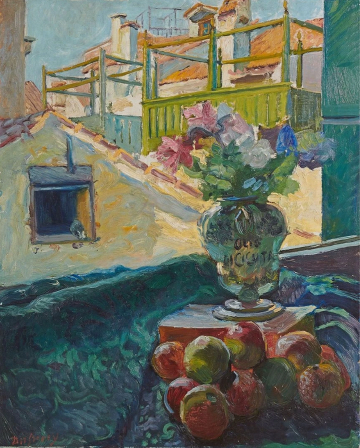 Nature morte devant la fenêtre