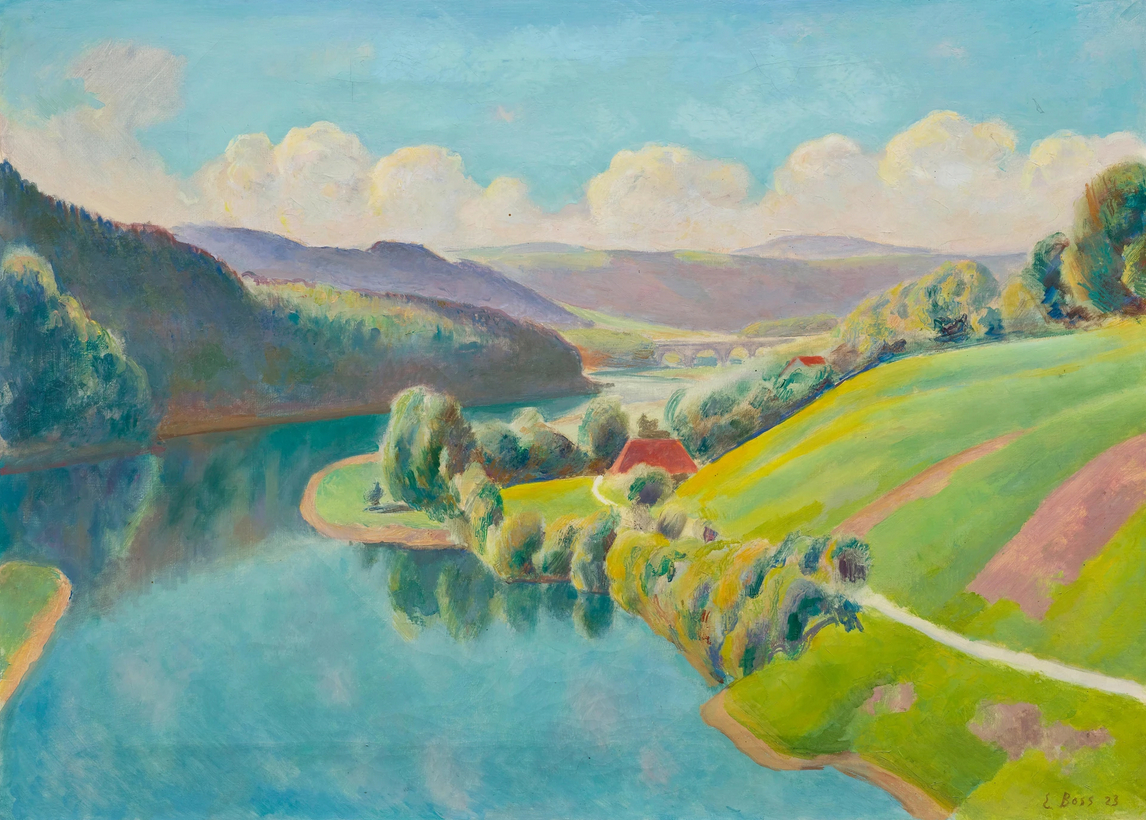 Paysage de l'Aar près de Berne, 1923 