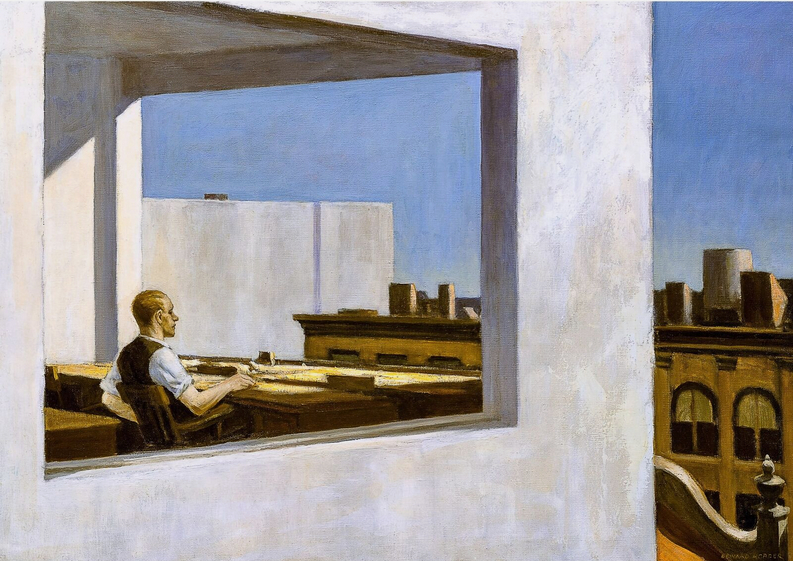 Bureau dans une petite ville, 1953