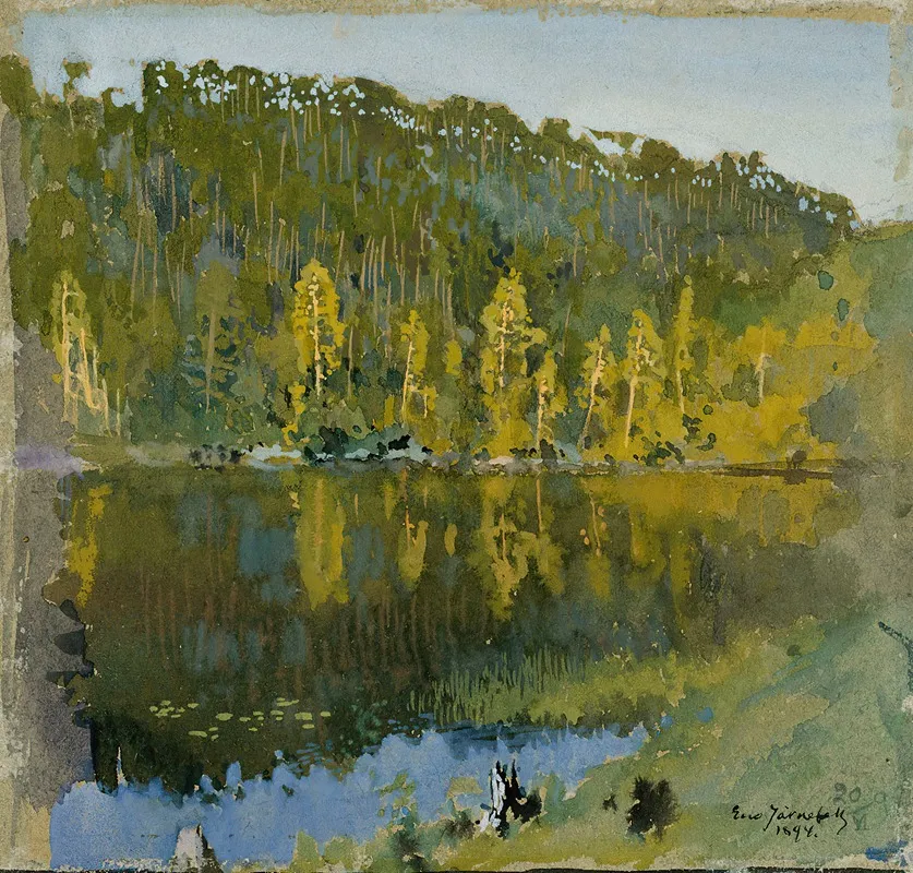 Étang de la forêt, étude de paysage (1894)