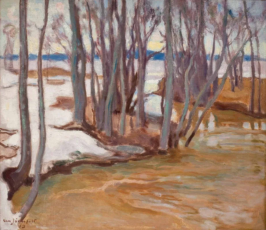 Inondation printanière du lac Tuusulanjärvi (1913)