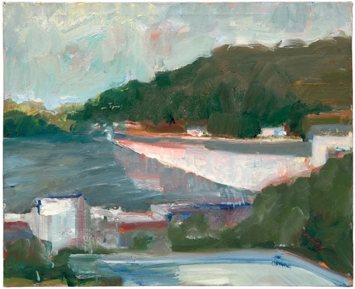 Barrage de la rivière, peint en 1970