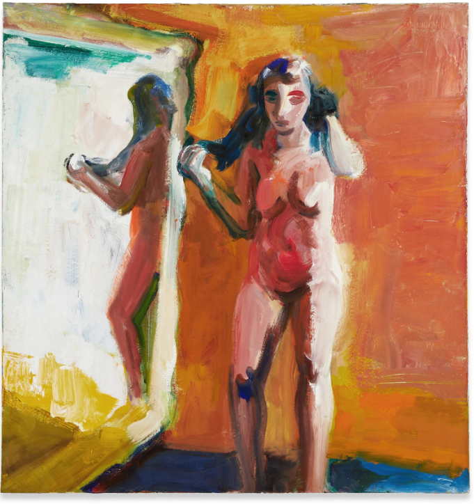 Fille au miroir, 1960