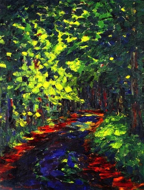 Sentier forestier, 1909